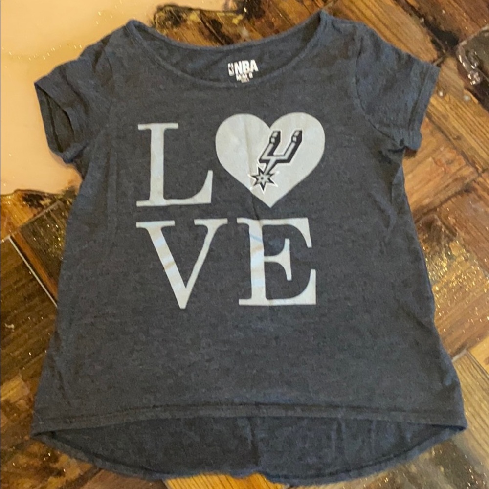 Girls NBA spurs tee
